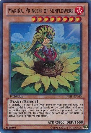 [ US ] Marina, Princess of Sunflowers - SHSP-EN040 - Super Rare 1st Edition