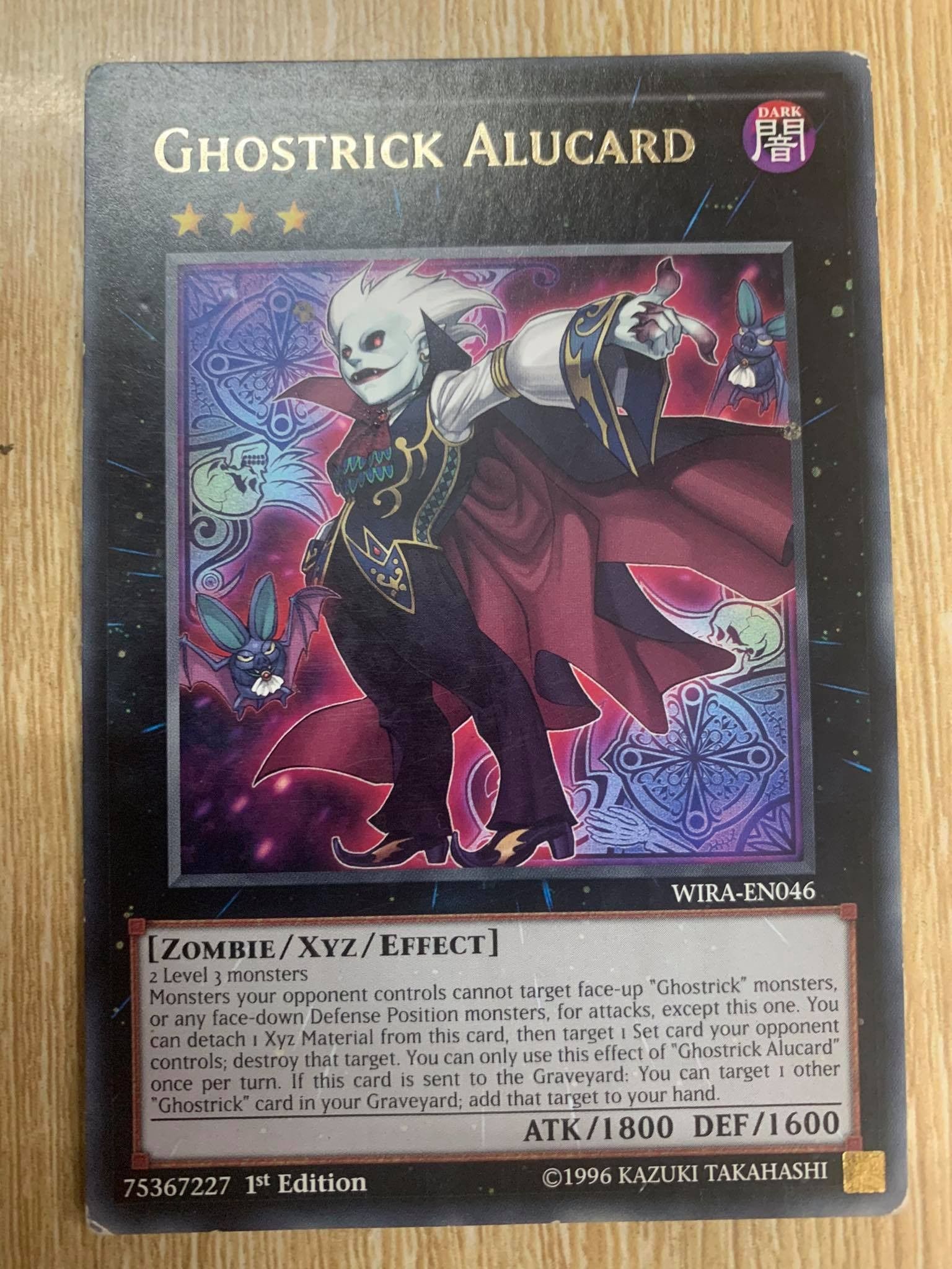 [ UK ] Ghostrick Alucard - WIRA-EN046 - Rare 1st Edition