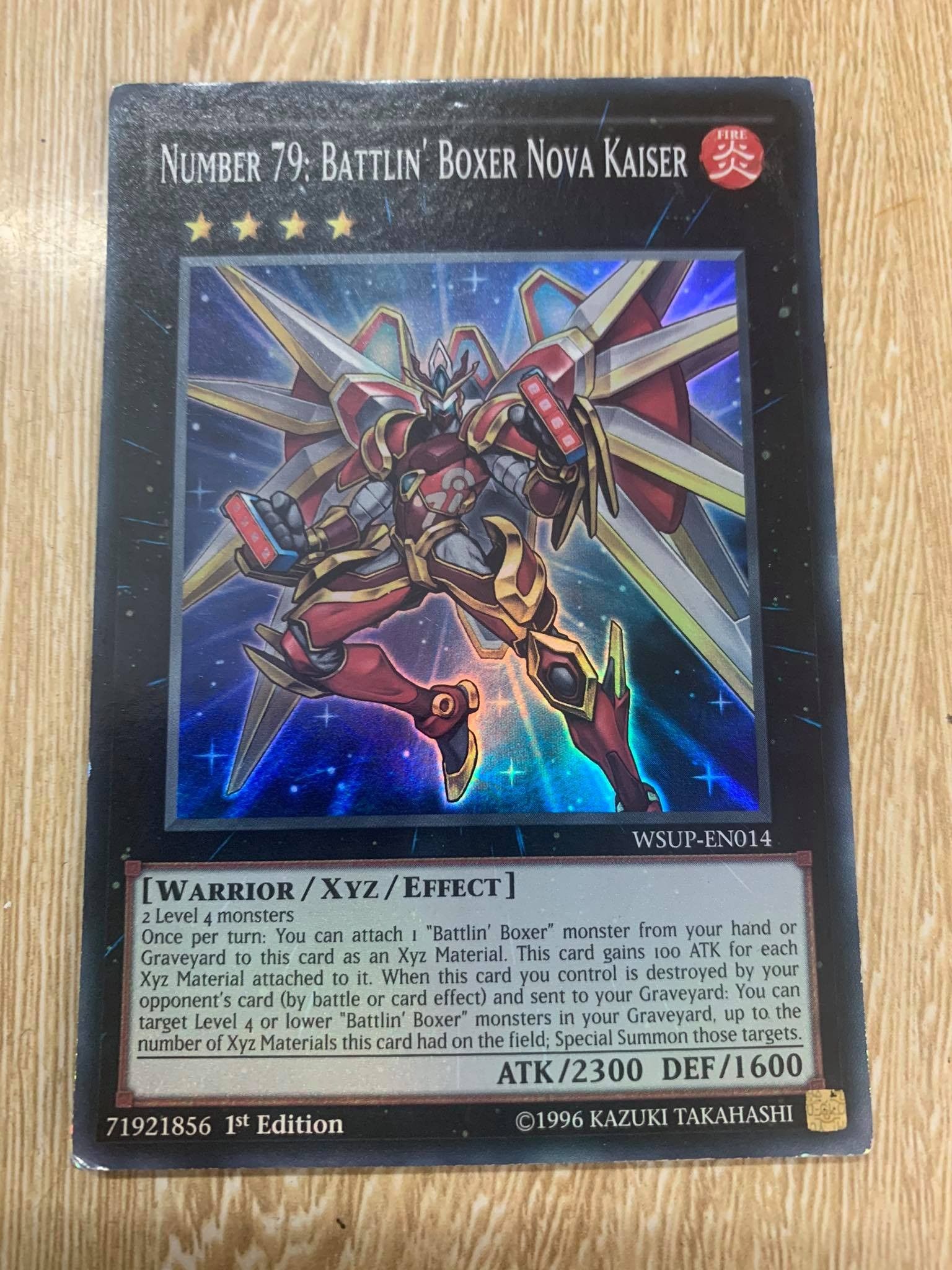 [ US ] Number 79: Battlin' Boxer Nova Kaiser - WSUP-EN014 - Super Rare 1st Edition - Played