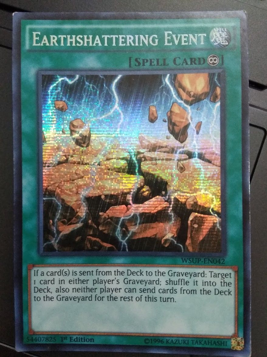 [ US ] Earthshattering Event - WSUP-EN042 - Prismatic Secret Rare 1st Edition (Played)