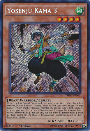 [ US ] Yosenju Kama 3 - THSF-EN005 - Secret Rare 1st Edition