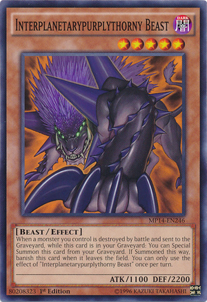 [ US ] Interplanetarypurplythorny Beast - MP14-EN246 - Common 1st Edition