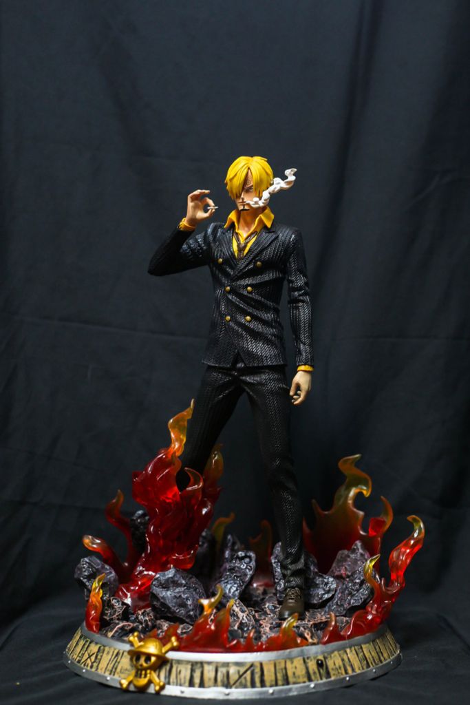 Mô Hình Sanji One Piece Film Gold Cao 18cm Hút Thuốc Bao Cháy