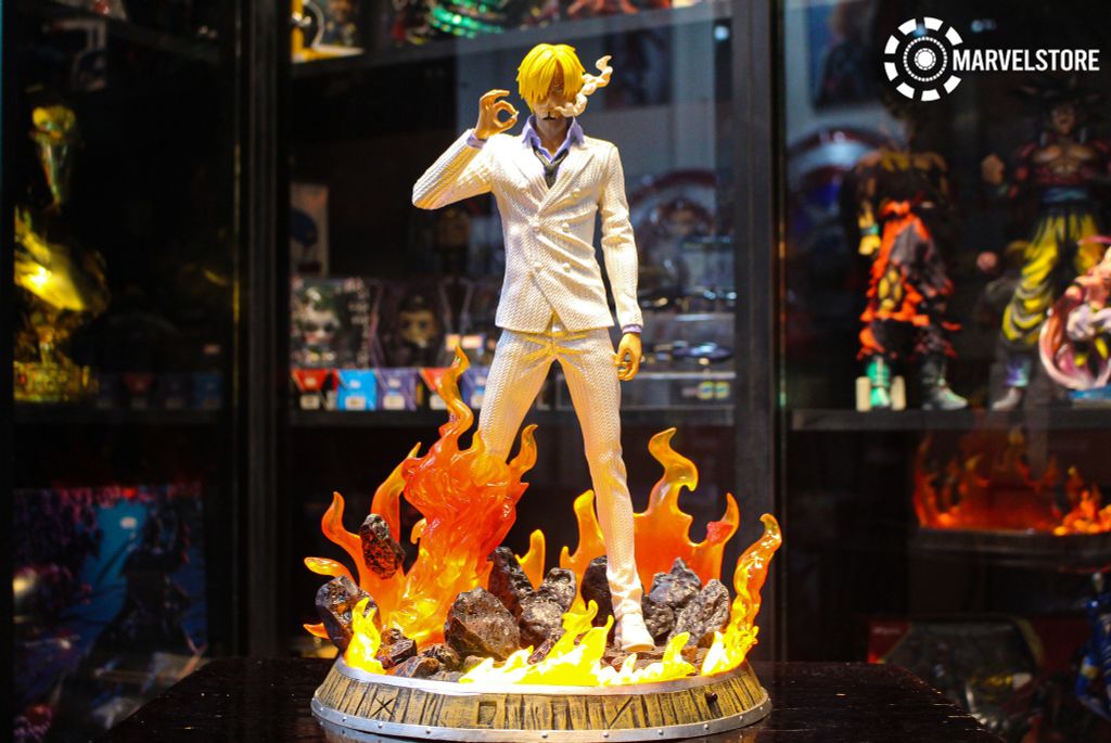 Mô hình OnePiece Sanji áo đen dáng đứng có base Cao 36cm Figure One Piece box màu #38 Mô hình OnePiece Sanji áo đen dáng đứng có base Cao 36cm Figure One Piece box màu