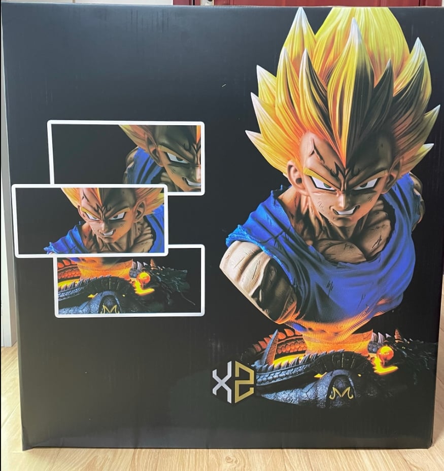 MÔ HÌNH BÁN THÂN VEGETA TÓC VÀNG LED 16CM #19 MÔ HÌNH BÁN THÂN VEGETA TÓC VÀNG LED 16CM