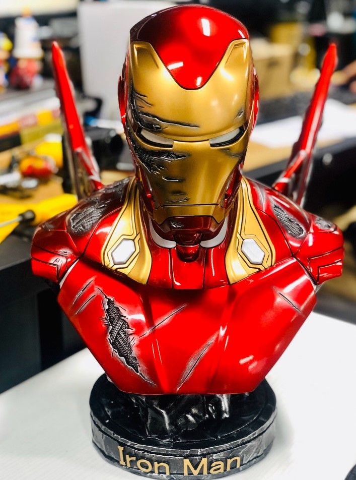Mô hình tượng bán thân Iron Man Tony Stark MK 46 MK46 MK46 cao 36 cm nhân  vật người Sắt ironman Marvel Avengers  Shopee Việt Nam