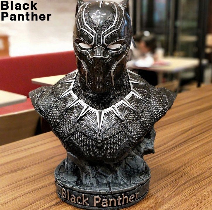 Hàng Loại 1  Mô Hình Avenger Tượng bán thân Black Panther vàng  Báo Đen   cao 36 cm nặng 28 Kg  Figure Avenger  Hộp carton