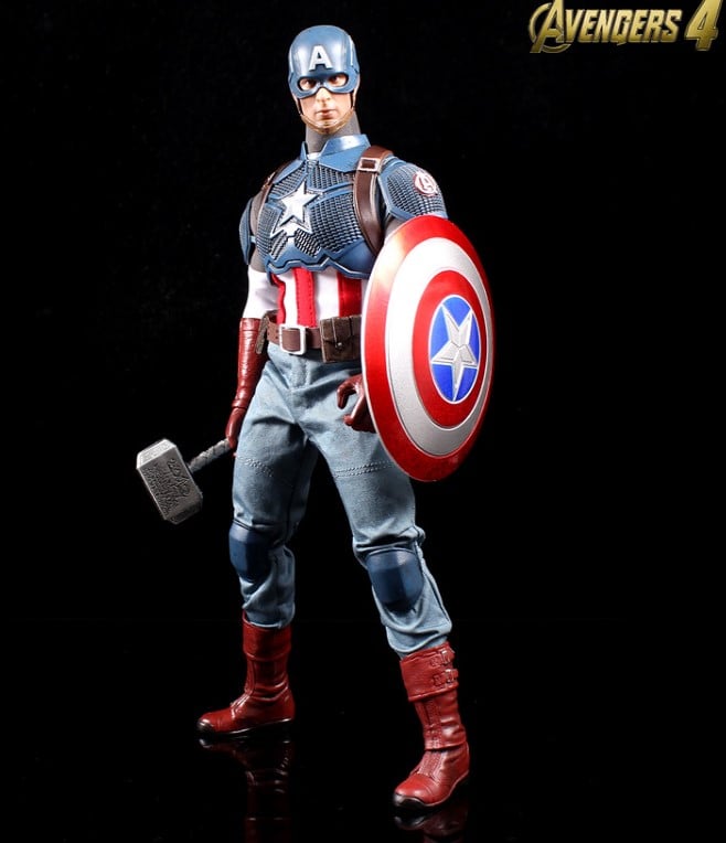 Mô hình nhân vật siêu anh hùng Captain America đồ chơi dành cho bé