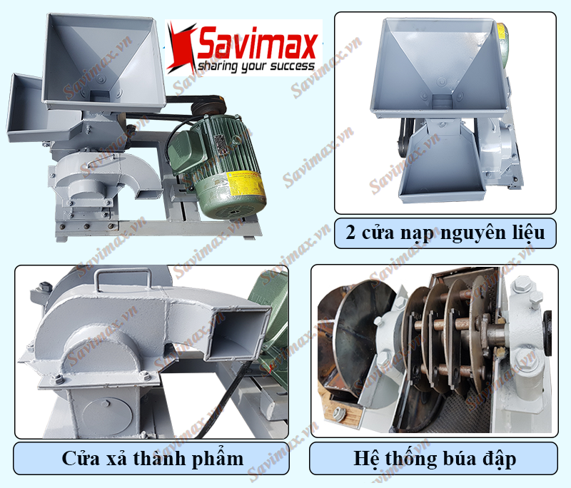 Máy nghiền bột ngô, khoai, sắn 2 toa TK12