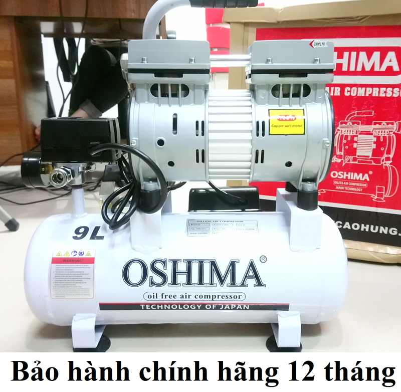 Máy nén khí không dầu OSHIMA 9L