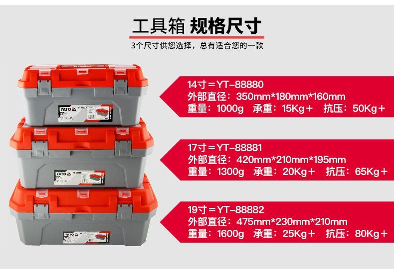 Hộp Đựng Đồ Nghề Bằng Nhựa YATO YT-88880