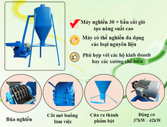 Máy nghiền siêu mịn có bầu gió TK30