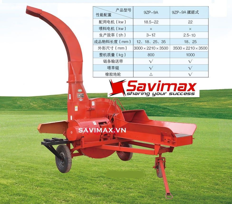 Máy băm cỏ ủ chua  SV 9Z9A