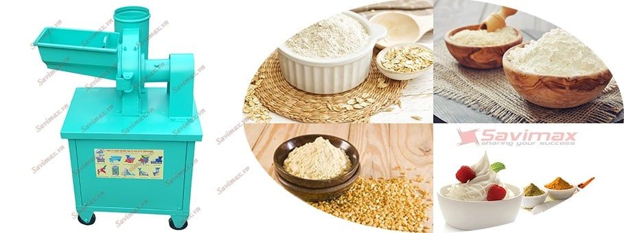 Máy nghiền bột mịn sắt có động cơ TK200