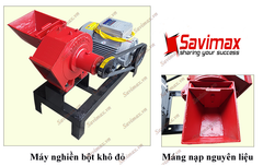 Máy nghiền bột khô gang đỏ TK01