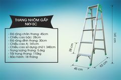 Thang nhôm gấp Nikawa NKY-5C