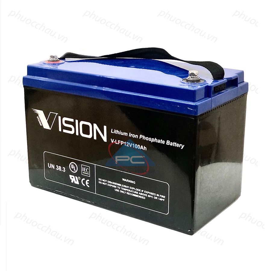 Ắc Quy Lithium VISION V-LFP12100 12V-100AH