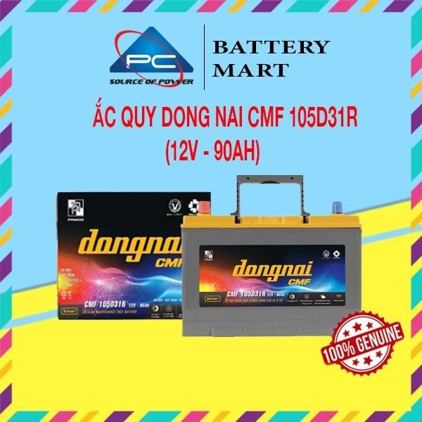 Ắc quy Đồng Nai CMF 105D31R 12V 90AH ảnh quảng cáo sản phẩm chính hãng
