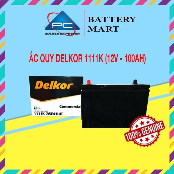 Ắc Quy Delkor  1111K (12V - 100Ah)