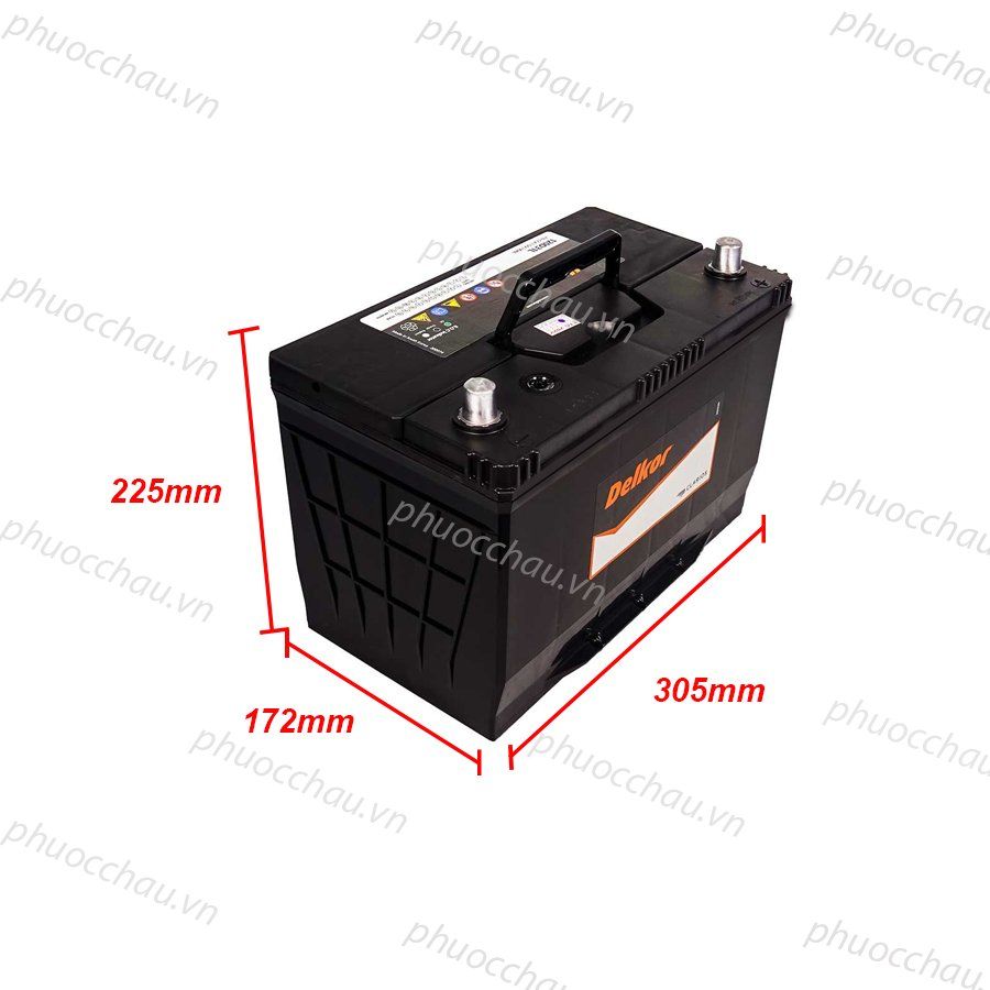 Ắc Quy Delkor  120D31L/R (12V - 90Ah)