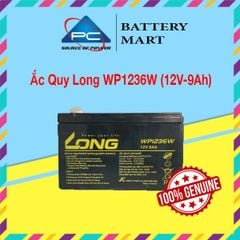 Bình ắc quy khô long 12v-9ah wp1236w dùng cho ups, lưu điện cửa cuốn, lưu điện máy tính, loa kéo