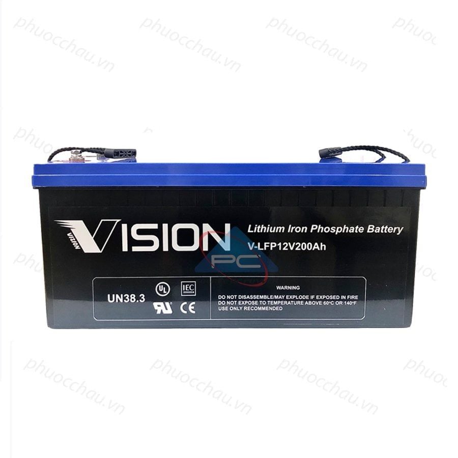 Ắc Quy Lithium VISION V-LFP12200 12V-200AH