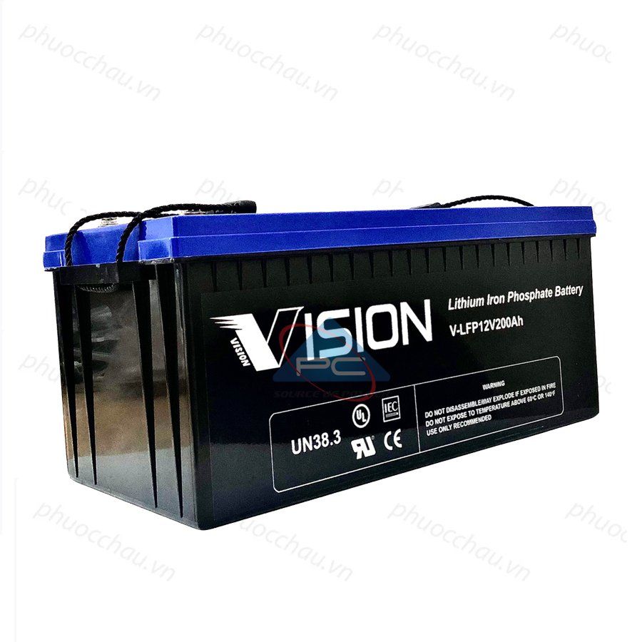 Ắc Quy Lithium VISION V-LFP12200 12V-200AH