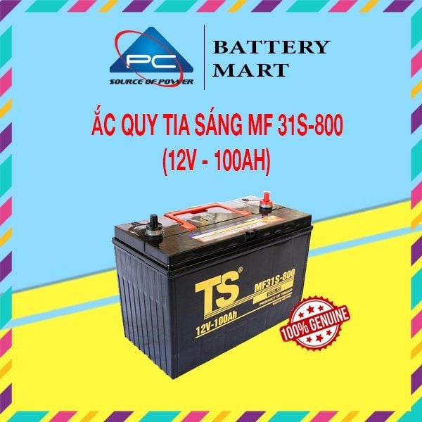 Ắc Quy Tia Sáng MF31S-800 12V-100Ah