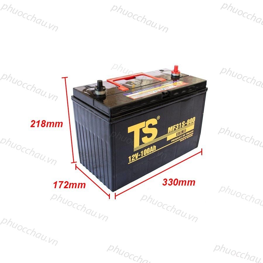 Ắc Quy Tia Sáng MF31S-800 12V-100Ah