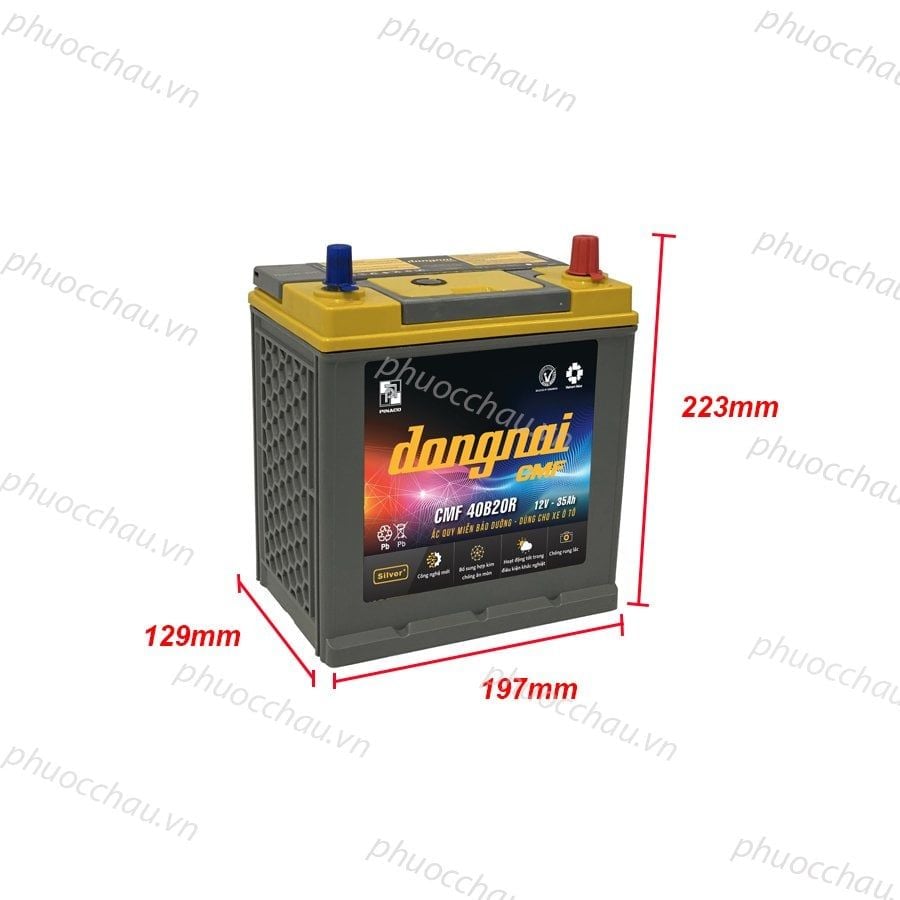 Ắc Quy Dong Nai CMF 40B20R (12V-35AH)