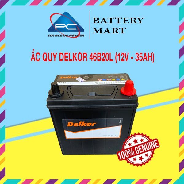 Ắc Quy Delkor  46B20R/L/LS (12V - 35Ah)