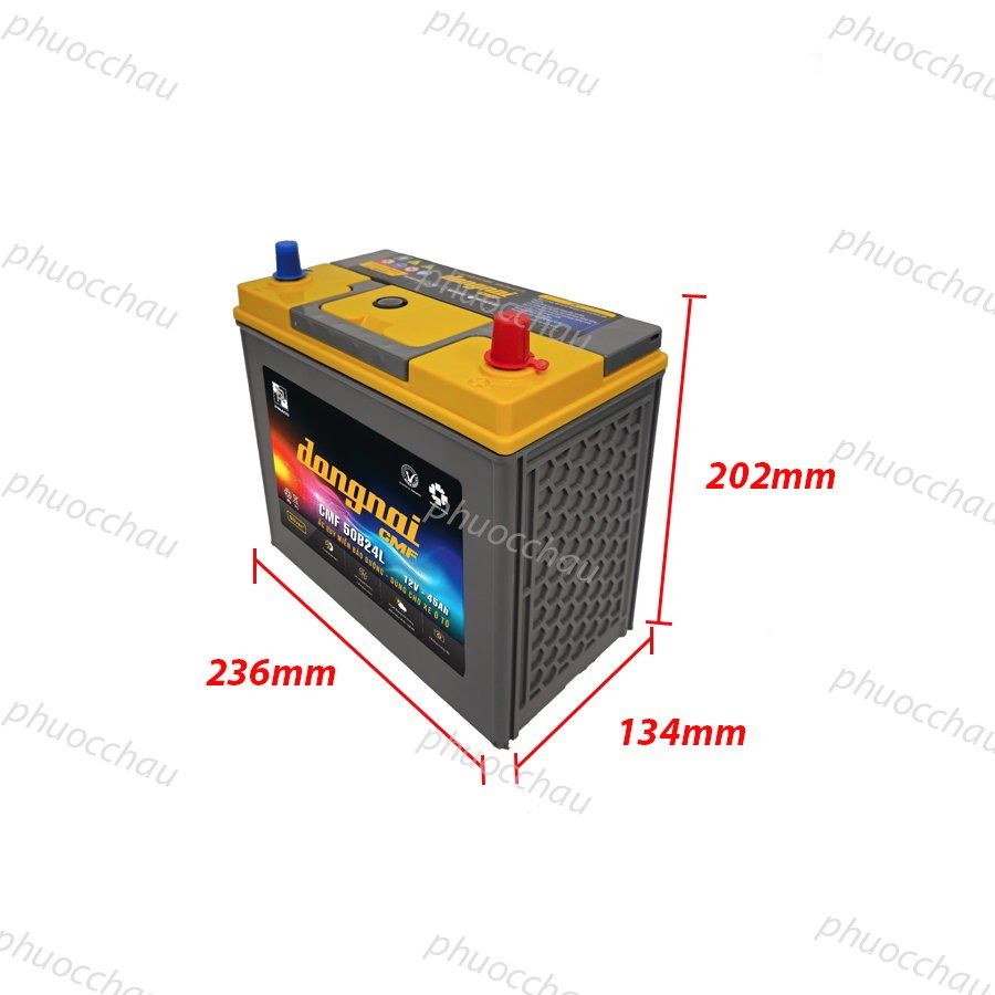 Ắc Quy Dong Nai CMF 50B24L (12V45Ah)