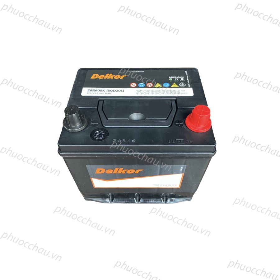 Ắc Quy Delkor  50D20L/R (12V - 50Ah)