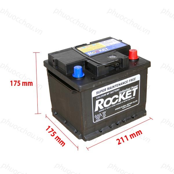 Ắc Quy ROCKET SMF DIN 54316 (12V-43Ah)