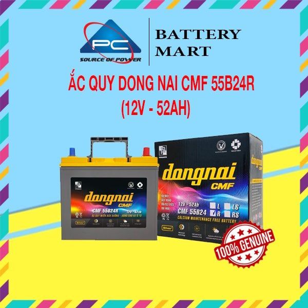 Ắc Quy Dong Nai CMF 55B24R (12V52Ah)