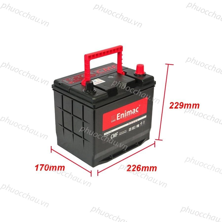 Bình Ắc Quy ENIMAC CMF 55D23L/R (12V-60AH)