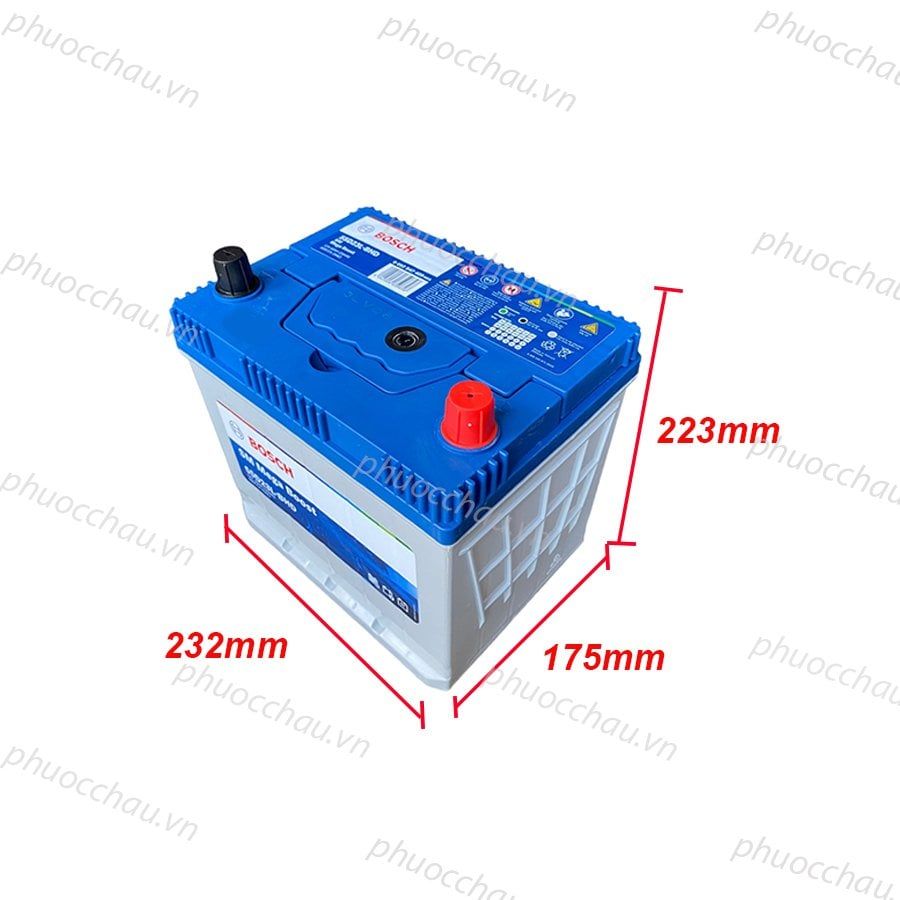 Ắc Quy BOSCH 55D23L/R (12V-60AH)