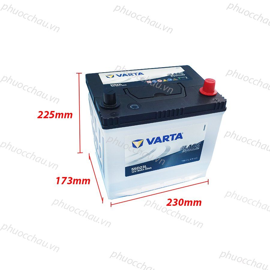 Ắc Quy VARTA 55D23L 12V-60AH