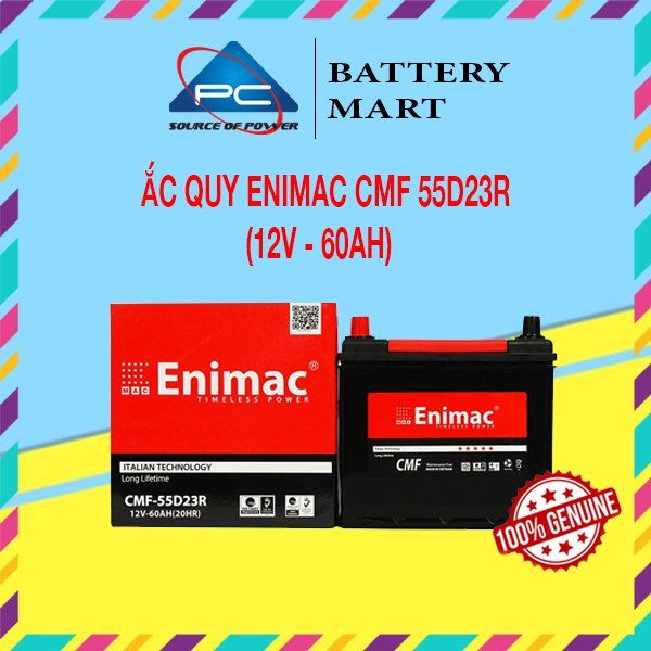 Bình Ắc Quy ENIMAC CMF 55D23L/R (12V-60AH)