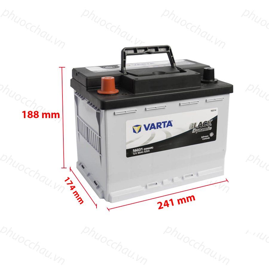 Ắc Quy VARTA DIN 56031 (12V-60AH)