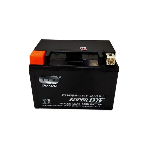 Bình ắc quy xe moto OUTDO UTZ14S (12V-11.2AH), bình acquy sh 300i