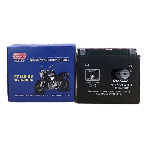 Bình ắc quy xe moto OUTDO YT12B-BS/ YT12B-4(DS) GEL (12V - 10AH)