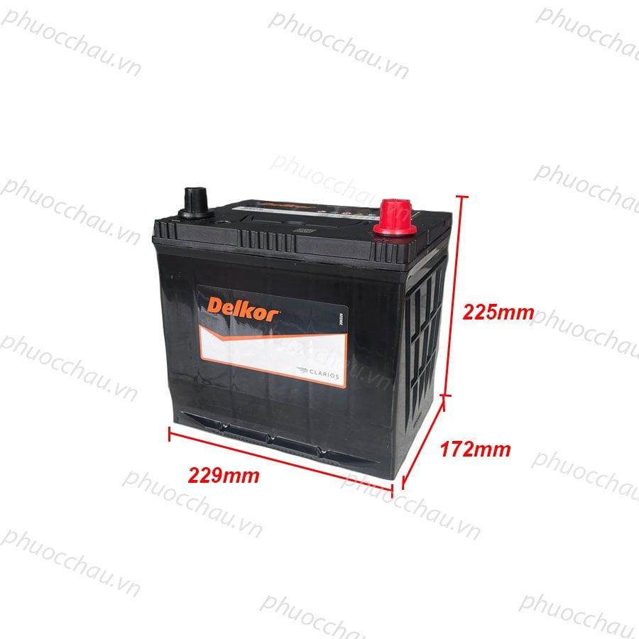 Ắc Quy Delkor 60D23L/R (12V - 60Ah)