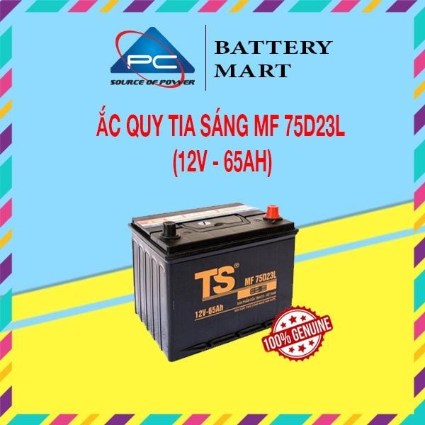 Ắc Quy Tia Sáng MF75D23 L/R 12V-65Ah