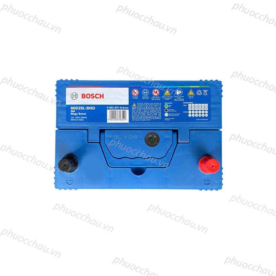 Ắc Quy BOSCH 80D26L/R (12V-70AH)