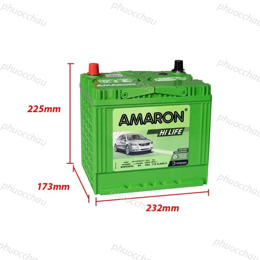 Ắc Quy Amaron FLO 85D23L 12V 60AH
