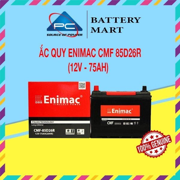 Bình Ắc Quy ENIMAC CMF 85D26L/R (12V-75AH)