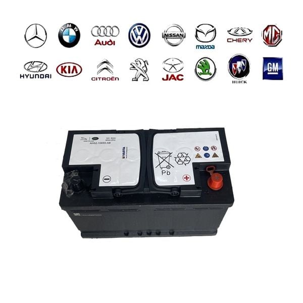 Ắc Quy Range Rover, Land Rover, Jaguar 12V80AH 800A (EN) AH52-10655-AB