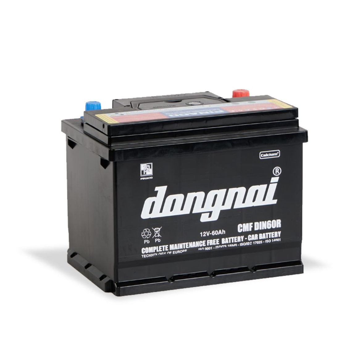 Ắc quy Đồng Nai CMF DIN60R chính hãng - bình thay cho Chevrolet Laceti