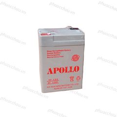 Ắc Quy Apollo NP4-6  6V-4AH, Bình ắc quy khô 6V cho xe điện trẻ em ,đèn khẩn cấp, quạt sạc